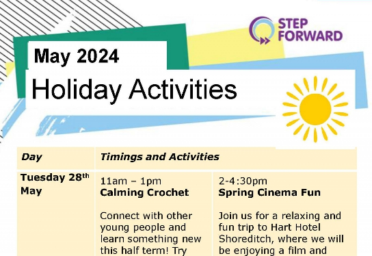 Hero step forward bank holiday activities