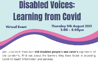 disabled voices learning from covid 19