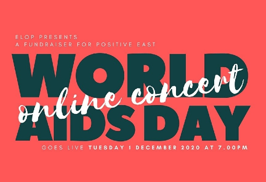 Hero elop present a fundraiser for positive east our annual world aids day concert goes online