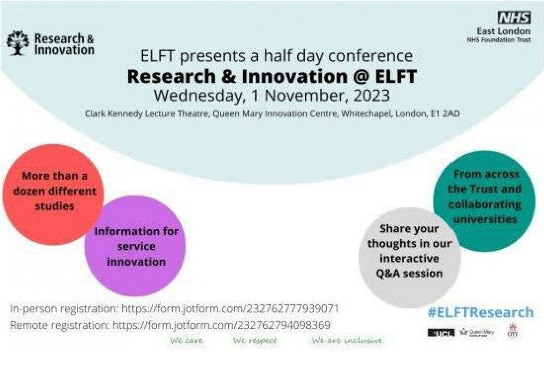 Hero register for the research innovation elft conference